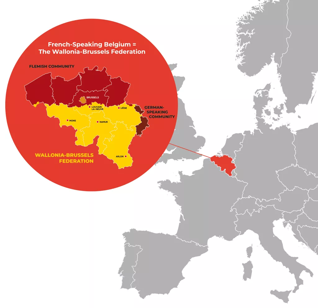 Belgium map