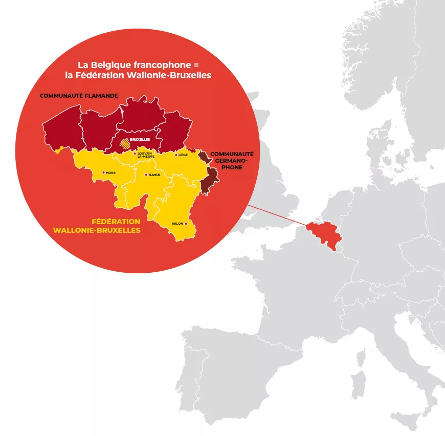 Carte Belgique